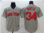 Boston Red Sox #34 David Ortiz Gray 2020 Cool Base Jersey