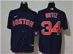 Boston Red Sox #34 David Ortiz Navy 2020 Cool Base Jersey