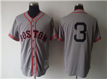 Boston Red Sox #3 Jimmie Foxx 1936 Throwback Grey Jersey