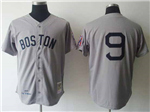 Boston Red Sox #9 Ted Williams 1939 Throwback Grey Jersey