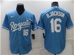 Kansas City Royals #16 Bo Jackson 2022 Light Blue Cool Base Jersey