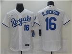 Kansas City Royals #16 Bo Jackson White Flex Base Jersey