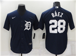 Detroit Tigers #28 Javier Baez Navy Cool Base Jersey