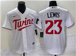 Minnesota Twins #23 Royce Lewis 2023 White Cool Base Jersey