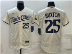 Minnesota Twins #25 Byron Buxton 2023 Alternate Cream Flex Base Jersey
