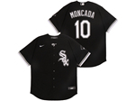 Chicago White Sox #10 Yoan Moncada Black 2020 Cool Base Jersey