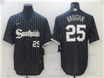 Chicago White Sox #25 Andrew Vaughn Black 2021 City Connect Cool Base Jersey