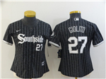 Chicago White Sox #27 Lucas Giolito Women's Black 2021 City Connect Cool Base Jersey
