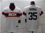 Chicago White Sox #35 Frank Thomas 1983 Throwback White Cool Base Jersey
