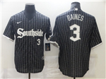 Chicago White Sox #3 Harold Baines Black 2021 City Connect Cool Base Jersey