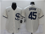 Chicago White Sox #45 Michael Jordan White with name 2021 Field of Dreams Cool Base Jersey