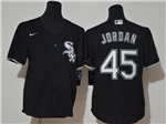 Chicago White Sox #45 Michael Jordan Youth Black 2020 Cool Base Jersey