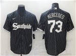 Chicago White Sox #73 Yermin Mercedes Black 2021 City Connect Cool Base Jersey
