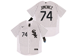 Chicago White Sox #74 Eloy Jimenez White 2020 Flex Base Jersey
