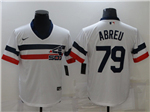 Chicago White Sox #79 Jose Abreu White Cooperstown Collection Cool Base Jersey