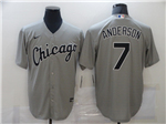 Chicago White Sox #7 Tim Anderson Gray 2020 Cool Base Jersey
