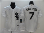 Chicago White Sox #7 Tim Anderson White 2020 Cool Base Jersey