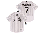 Chicago White Sox #7 Tim Anderson White 2020 Flex Base Jersey