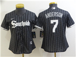 Chicago White Sox #7 Tim Anderson Women's Black 2021 City Connect Cool Base Jersey