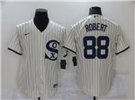 Chicago White Sox #88 Luis Robert White with name 2021 Field of Dreams Cool Base Jersey