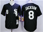 Chicago White Sox #8 Bo Jackson Throwback Black Jersey
