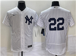 New York Yankees #22 Harrison Bader White Flex Base Jersey