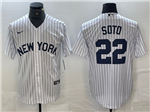 New York Yankees #22 Juan Soto White Fashion Jersey