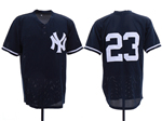 New York Yankees #23 Don Mattingly Navy Cooperstown Collection Mesh Batting Practice Jersey