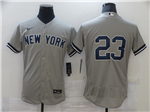New York Yankees #23 Don Mattingly Gray Flex Base Jersey