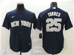 New York Yankees #25 Gleyber Torres Navy 2020 Cool Base Jersey