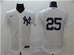 New York Yankees #25 Gleyber Torres White 2020 Flex Base Jersey
