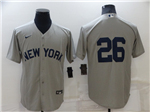New York Yankees #26 DJ LeMahieu Gray 2021 Field of Dreams Cool Base Jersey