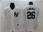 New York Yankees #26 DJ LeMahieu White 2020 Cool Base Jersey