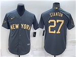 New York Yankees #27 Giancarlo Stanton Charcoal 2022 MLB All-Star Game Cool Base Jersey