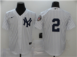 New York Yankees #2 Derek Jeter White 2020 Hall of Fame Induction Cool Base Jersey
