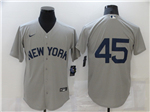 New York Yankees #45 Gerrit Cole Gray 2021 Field of Dreams Cool Base Jersey