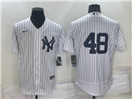 New York Yankees #48 Anthony Rizzo White Flex Base Jersey