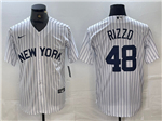 New York Yankees #48 Anthony Rizzo White Fashion Jersey