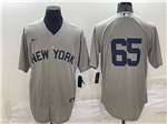 New York Yankees #65 Nestor Cortes Gray 2021 Field of Dreams Cool Base Jersey