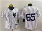 New York Yankees #65 Nestor Cortes Jr. Women's White Without Name Cool Base Jersey