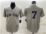 New York Yankees #7 Mickey Mantle Gray 2021 Field of Dreams Cool Base Jersey