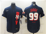 New York Yankees #99 Aaron Judge Navy 2021 MLB All-Star Game Flex Base Jersey