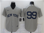 New York Yankees #99 Aaron Judge Gray 2021 Field of Dreams Cool Base Jersey