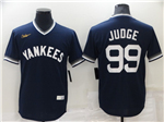 New York Yankees #99 Aaron Judge Navy Cooperstown Collection Cool Base Jersey
