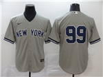 New York Yankees #99 Aaron Judge Gray Without Name 2020 Cool Base Jersey