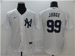 New York Yankees #99 Aaron Judge White 2020 Cool Base Jersey