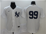 New York Yankees #99 Aaron Judge White Without Name 2020 Cool Base Jersey