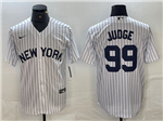 New York Yankees #99 Aaron Judge White Fashion Jersey