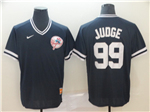New York Yankees #99 Aaron Judge Black Throwback Jersey