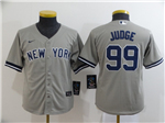 New York Yankees #99 Aaron Judge Youth Gray 2020 Cool Base Jersey
